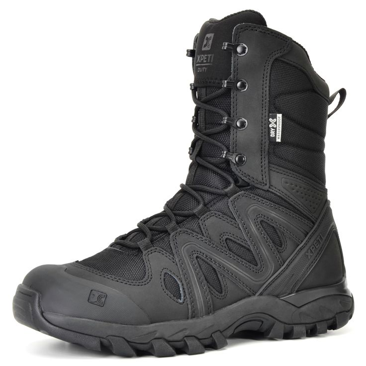 PRICES MAY VARY. Durable leather and abrasion-resistant fabric upper, DRY-X military class membrane waterproof and moisture-wicking mesh lining Padded tongue and collar, Protective, welded TPU quarter overlays, heel pull loop, rustproof hardware and speed laces Protective molding toe cap, compression-molded EVA midsole and aggressive rubber outsole Cushion Plus high rebound PU footbed for Dynamic arch support and underfoot cushioned comfort TPU sole-stabilizing technology and lightweight nylon a Waterproof Functional Combat Boots For Outdoor Activities, Waterproof Functional Combat Boots For Outdoor, Functional Waterproof Combat Boots For Outdoor, Gore-tex Waterproof Shock Resistant Boots For Streetwear, Functional Combat Boots With Reinforced Toe For Outdoor, Tactical Shock Resistant Boots For Outdoor Work, Waterproof Gore-tex Combat Boots For Outdoor Activities, Waterproof Gore-tex Combat Boots, Waterproof Functional Combat Boots For Hiking