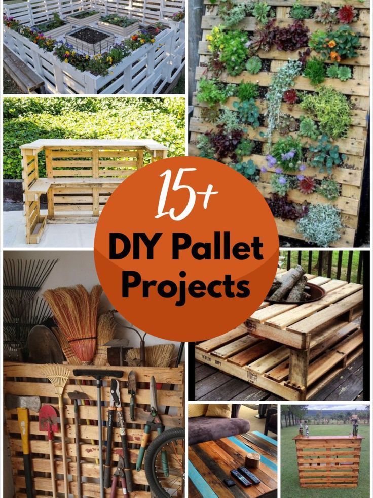 pallet projects that are easy to make and great for the home or garden, including gardening