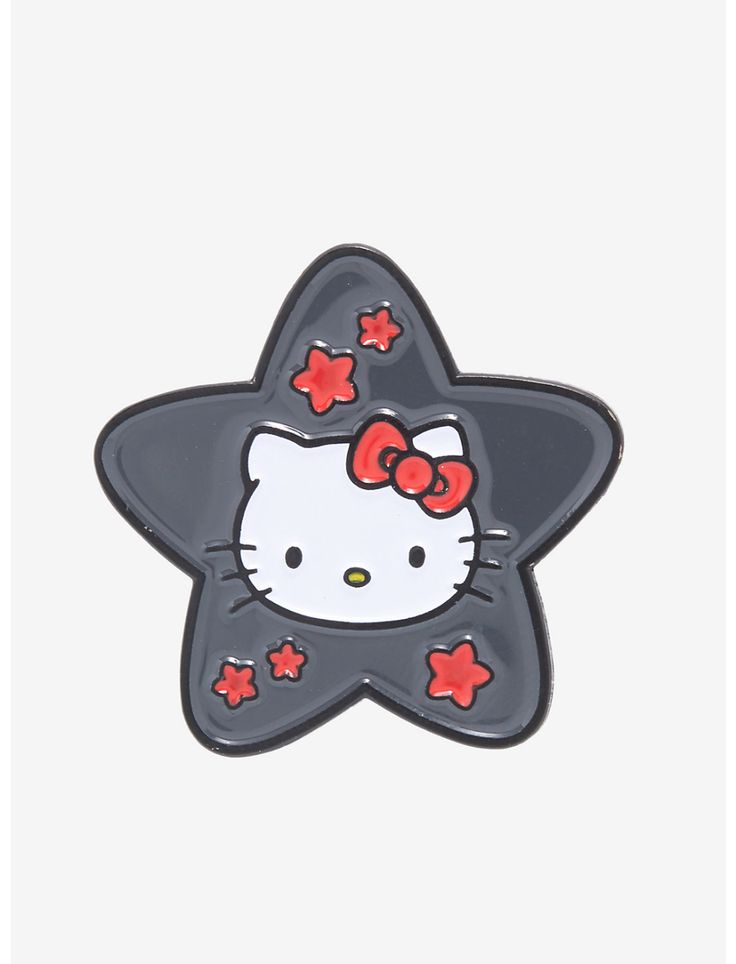 Hello Kitty Grey Star Enamel Pin Accessories Design Sketch, Hello Kitt, Hello Kitty Images, Hello Kitty Coloring, Hello Kitty Iphone Wallpaper, Hello Kitty Collection, Style Savvy, Pink Enamel, Hello Kitty Wallpaper