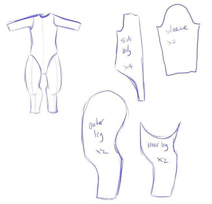 some drawings of different types of clothes and sizes for children to wear on the same day