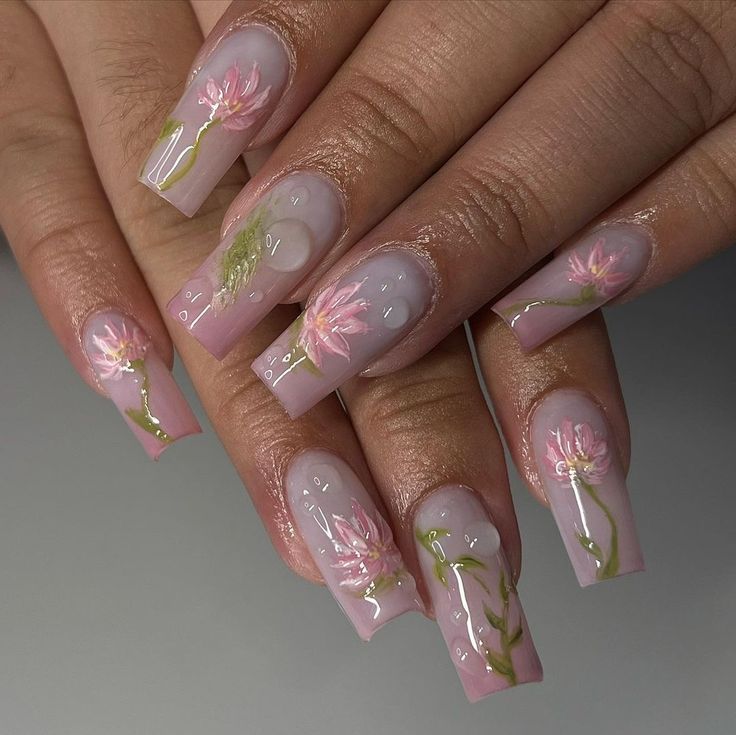 Cute Summer Nail Colors, Summer Nail Colors, Really Cute Nails, Soft Nails, Kawaii Nails, Fire Nails, Dream Nails, Funky Nails, Pretty Acrylic Nails