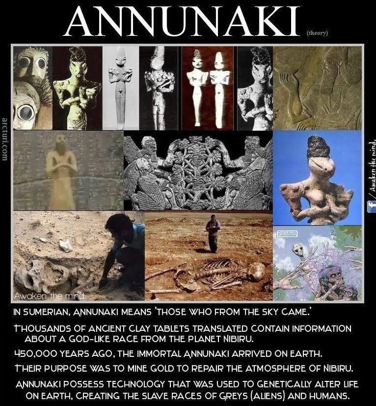 there are many different pictures with words on them that say anunnaki,