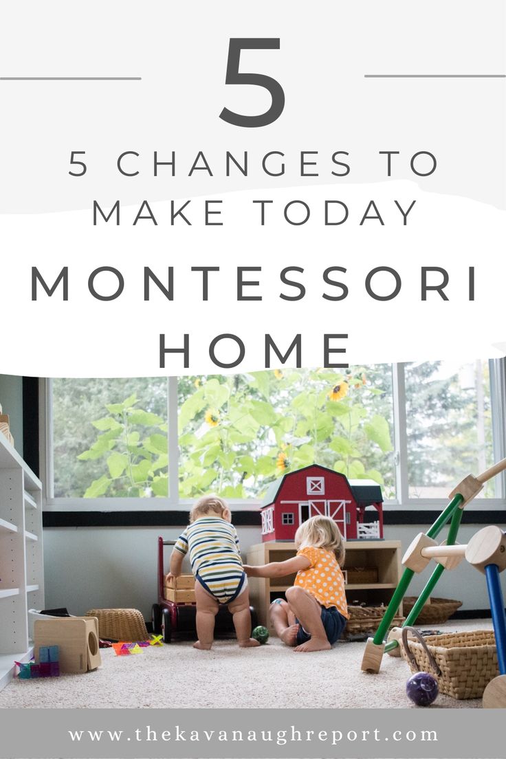 two toddlers playing with toys on the floor in front of a window and text that reads