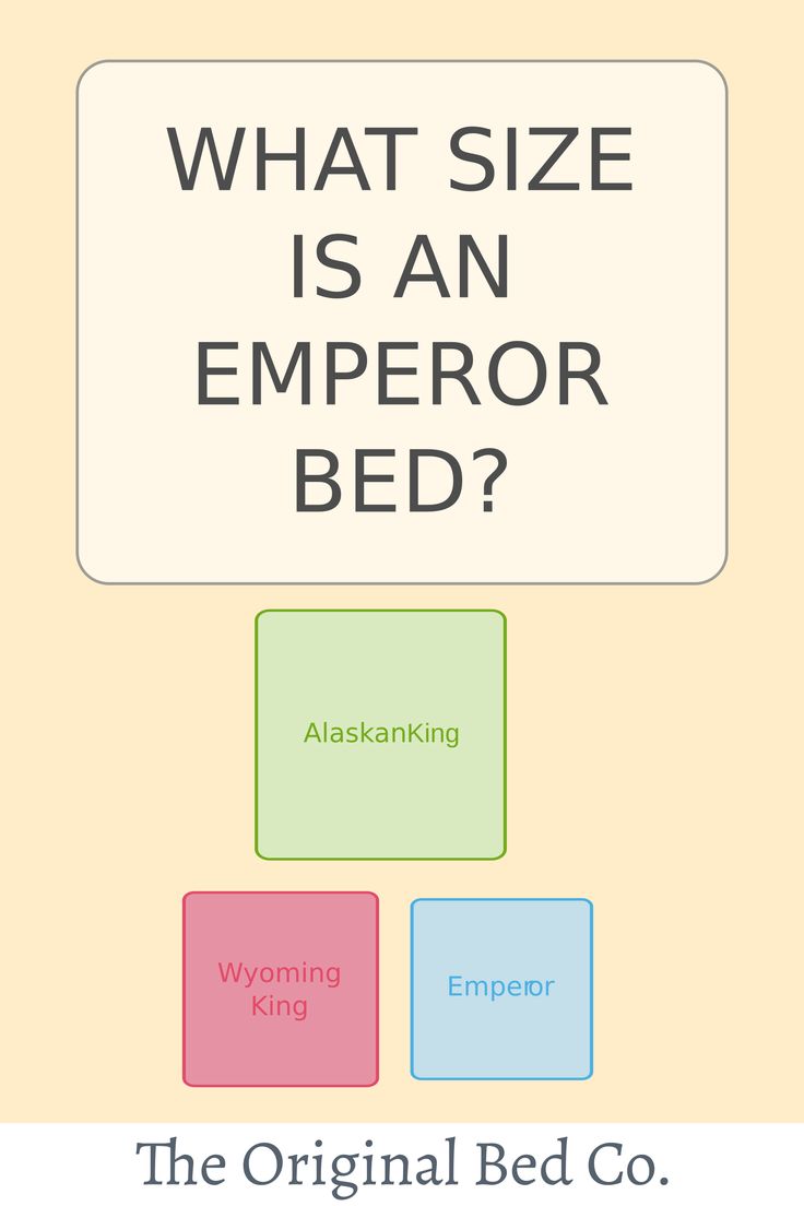 what size is an emperor bed? the original bed co book cover image