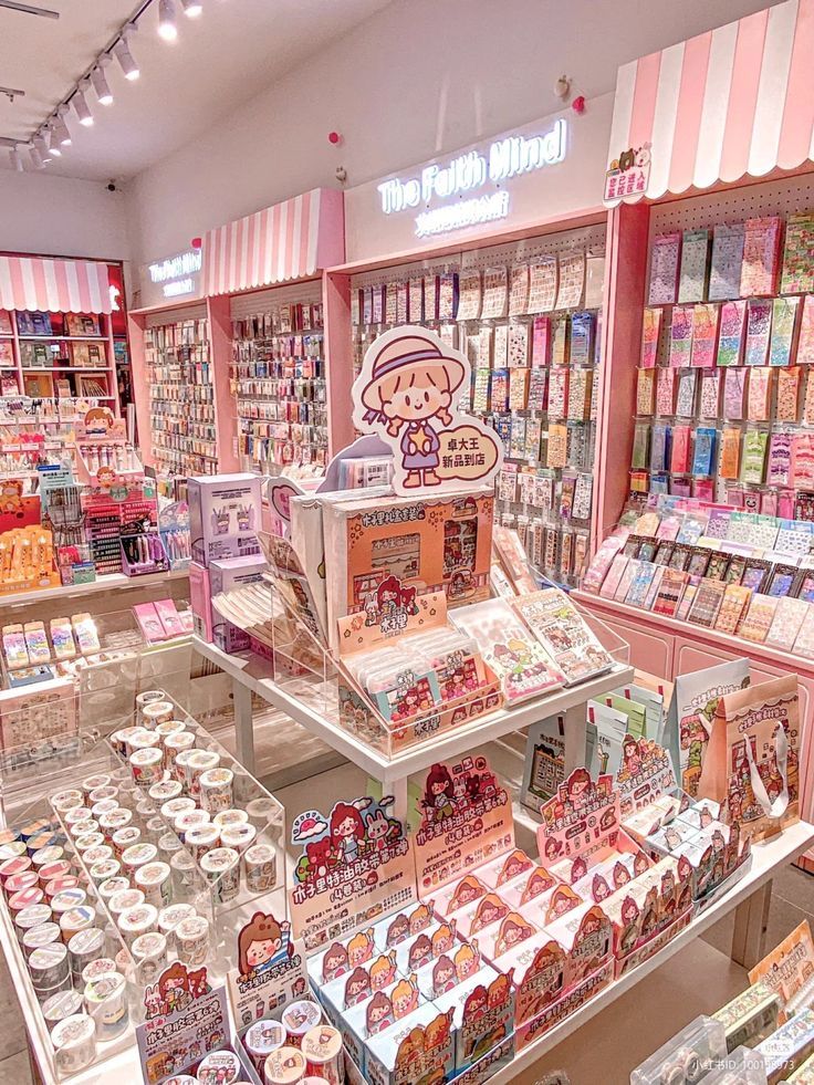 a store filled with lots of different types of candy