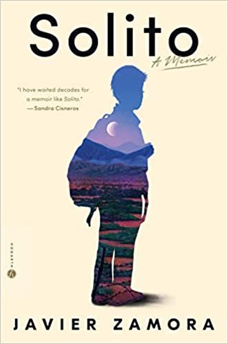 the book cover shows a silhouette of a person standing in front of mountains and water