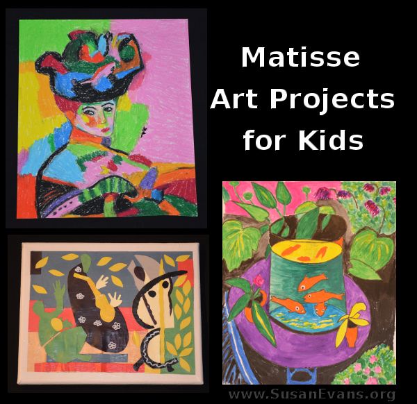 art projects for kids that include paintings and artwork