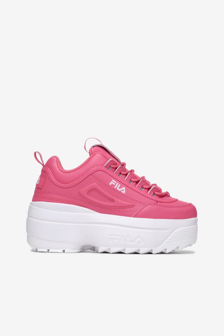 Disruptor Ii Wedge Women’s Sneakers Women's Platform Shoes, Platform Tennis Shoes, Platform Tennis, Fila Disruptors, Preppy Shoes, Women Platform Shoes, Dream Style, Wedge Sneakers, Iconic Women