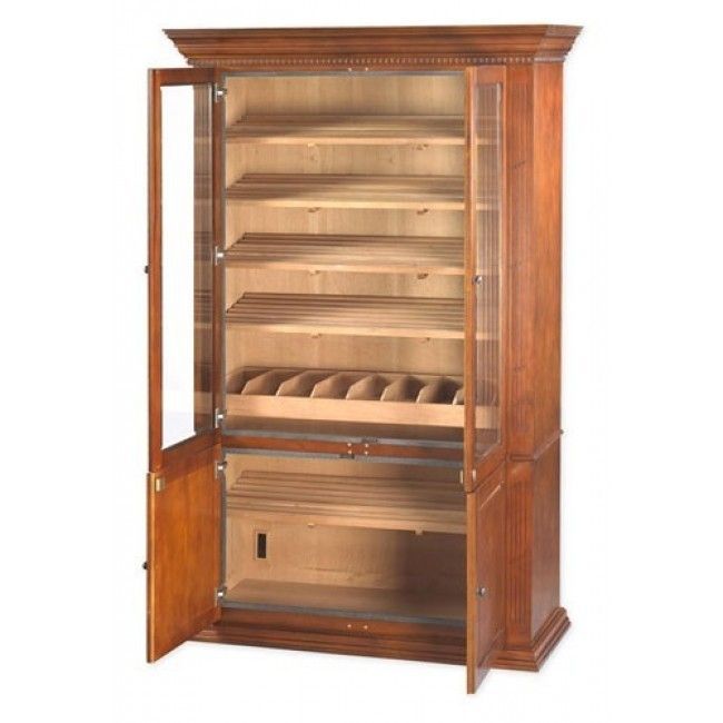 an empty wooden display case filled with bread