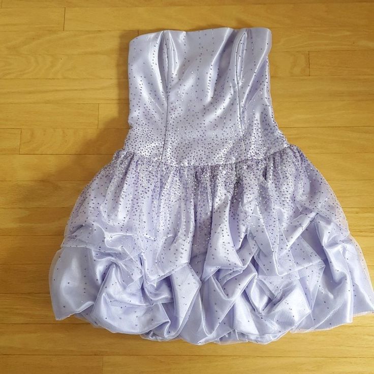 Nwot Soft Purple Strapless, Different Purple Glitter, Size 3 Purple Strapless Dress For Prom, Purple Strapless Dress For Prom Season, Silver Strapless Dress For Prom, Silver Strapless Dress For Prom Season, Strapless Glitter Homecoming Dress, Strapless Glitter Dress For Homecoming, Silver Strapless Dress For Party Season, Strapless Shimmer Prom Dress, Strapless Shimmer Dress For Prom