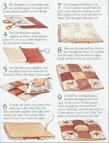 the instructions for how to make a quilt book