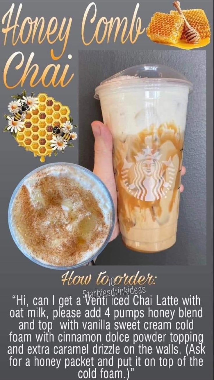 honey comb chai recipe with instructions on how to make it