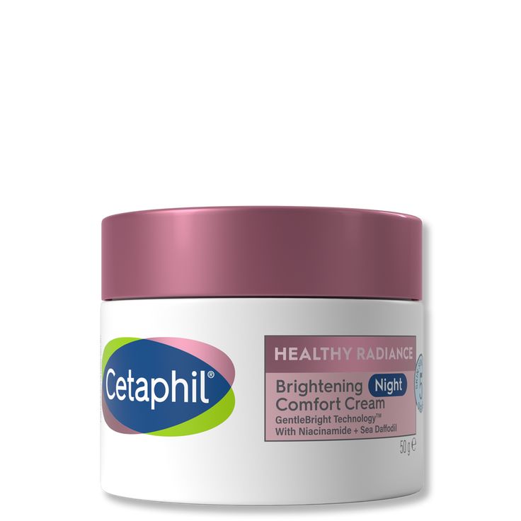 Healthy Radiance Brightening Comfort Night Cream | Cetaphil UK Night Cream, Uneven Skin, Uneven Skin Tone, Night Creams, Radiant Skin, Skin Moisturizer, Dark Spots, Fragrance Free Products, Skin Tone