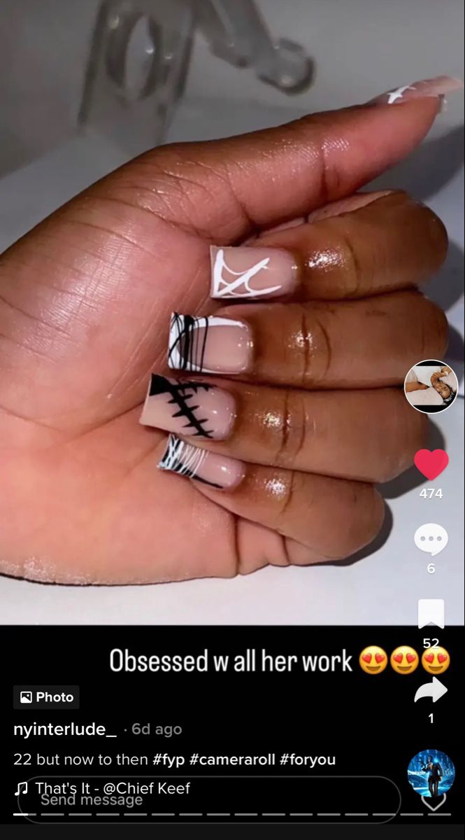 Short Set Acrylic Nails Black Women, Classy Full Set Nails, Shorties Acrylic Nails Halloween, Short Halloween Nail Designs Black, Halloween Nail Sets Short, Fall Birthday Nails Short, Shorties Acrylic Nails Square Design, Short Cute Halloween Nails, Cute Fall Acrylic Nails Short