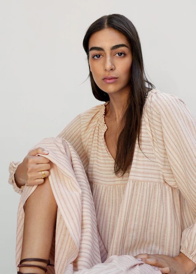 Dresses and jumpsuits for Women 2021 | Mango United Kingdom Mango Looks, Maxi Dress Designs, Boho Fashion Summer, Long Jumpsuits, Fashion House, Inspired Dress, Family Photoshoot, Wearing Dress, Cotton Dresses