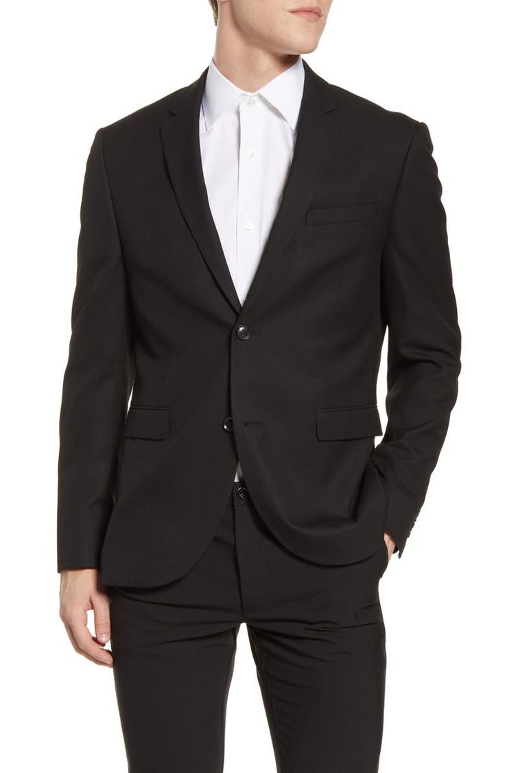 Free shipping and returns on Topman Skinny Fit Textured Suit Jacket at Nordstrom.com. A lightly textured weave distinguishes a suit jacket tailored in a smart skinny fit and framed with handsome notch lapels. Sport Coats For Men, Linen Sport Coat, Ideal Closet, Coats For Men, Suits Men, Mens Sport Coat, Wedding Suit, Tuxedo Jacket, Sport Coats