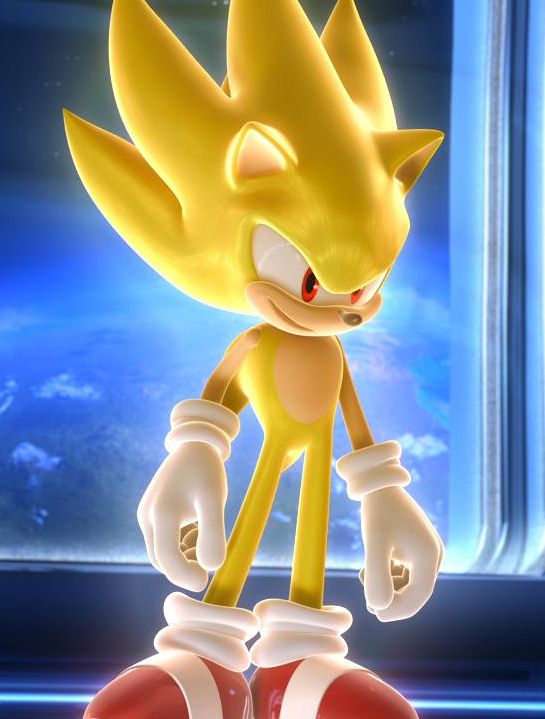 sonic the hedgehog is standing in front of a window