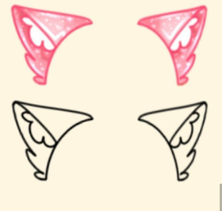 an image of cat ears with wings