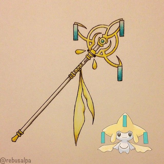 Pokeapon No. 385 - Jirachi. #pokemon #jirachi #staff #pokeapon Jirachi Pokemon, Pokemon App, Gijinka Pokemon, Pokemon Gijinka, Pokemon Cosplay, Pokemon Fusion, Pokemon Drawings, Jairzinho, Cool Pokemon