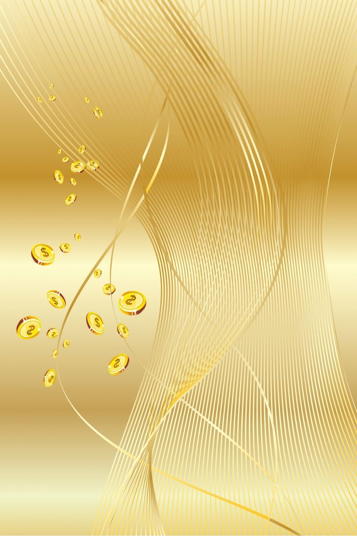 an abstract gold background with swirls and bubbles