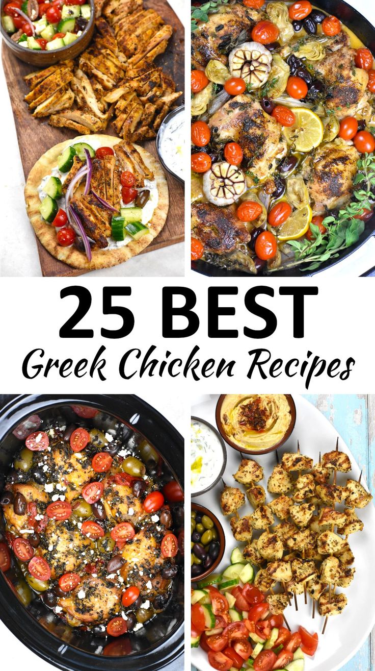 the 25 best greek chicken recipes to make for dinner or appetizers with great flavor