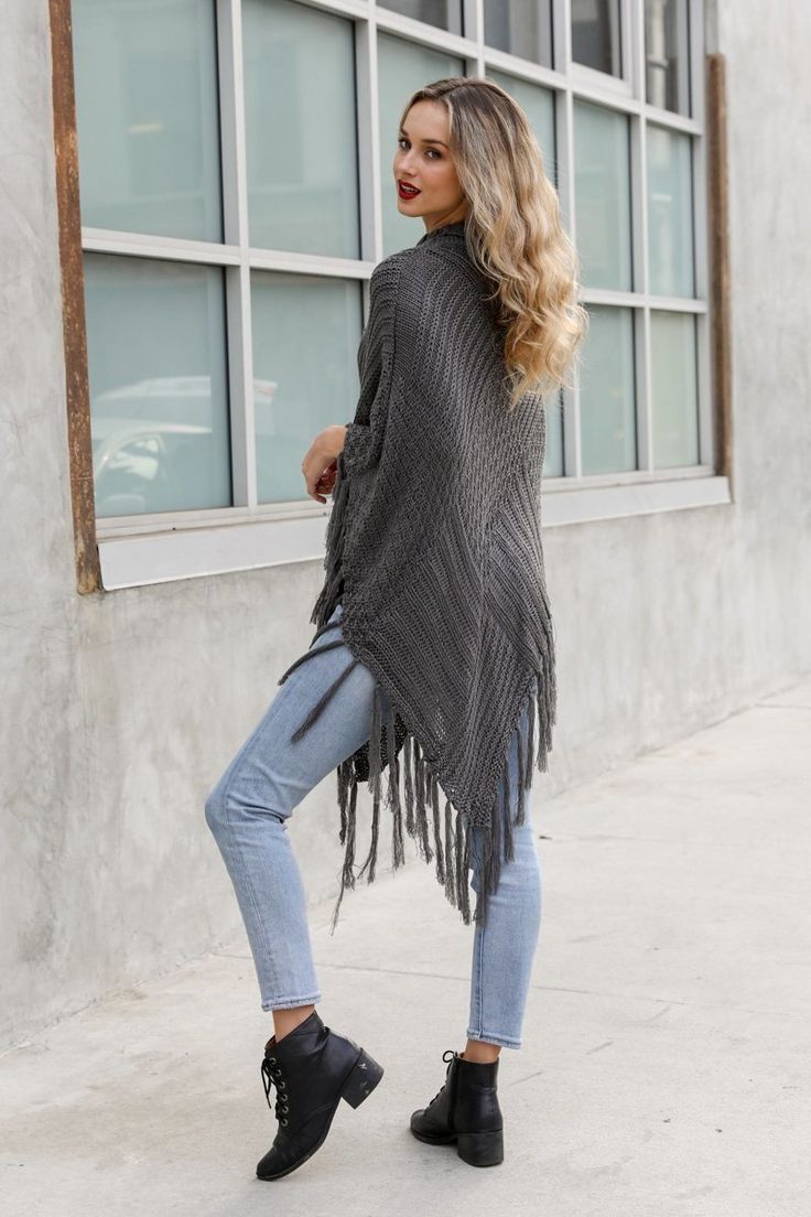 **This product is shipped by a third party warehouse within the US and may arrive separately from your complete order. The perfect addition for warmth to any outfit. Pair this poncho with a long sleeve on colder days or a simple tank on not-so-cold ones. #LoveMyLeto 100% Acrylic One Size Imported Boho Poncho, Fringe Poncho, Sorority Rush Dresses, Bachelorette Dress, Casual Bodysuit, Rush Dresses, Knit Poncho, Fringed Poncho, Knitted Poncho