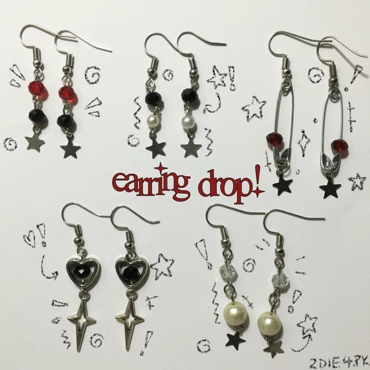 Grunge y2k earring drop! :･✧ •DM to place order •Read the "important" highlight before placing order! 💿 . . . tags #phonechrams #y2k #aesthetic #instagram #ootd #smallbusiness #diy #accessories #trending #viral #2024 #love #pets #cats #supportlocal #growyourownfood coquette #anime #kpop #straykids #stargirl #tvgirl #gojo #cute #jujutsukaisen #jjk #raspberry #fruit #animeart #nana #grunge