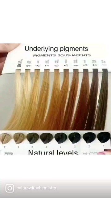 Julie Kleine | Hair Color Education 💜 on Instagram: "Why soooo many different versions of contributing pigment charts!?!..no wonder it's hard for stylists to grasp those lightened pigments 🤦‍♀️🤣 The reality is, it's hard to have ONE universal chart to express what all levels and hair types will look like when going thru the lifting process... There are two basic melanins that create all the nautral hair colors we see, but the amount and ratio of each melanin in a head of hair will be differen Underlying Pigment Chart, Highlights Tutorial, Hair Color Wheel, Lighten Hair Naturally, Highlight Tutorial, Redken Hair Color, Redken Hair Products, Hair Color Chart, How To Lighten Hair