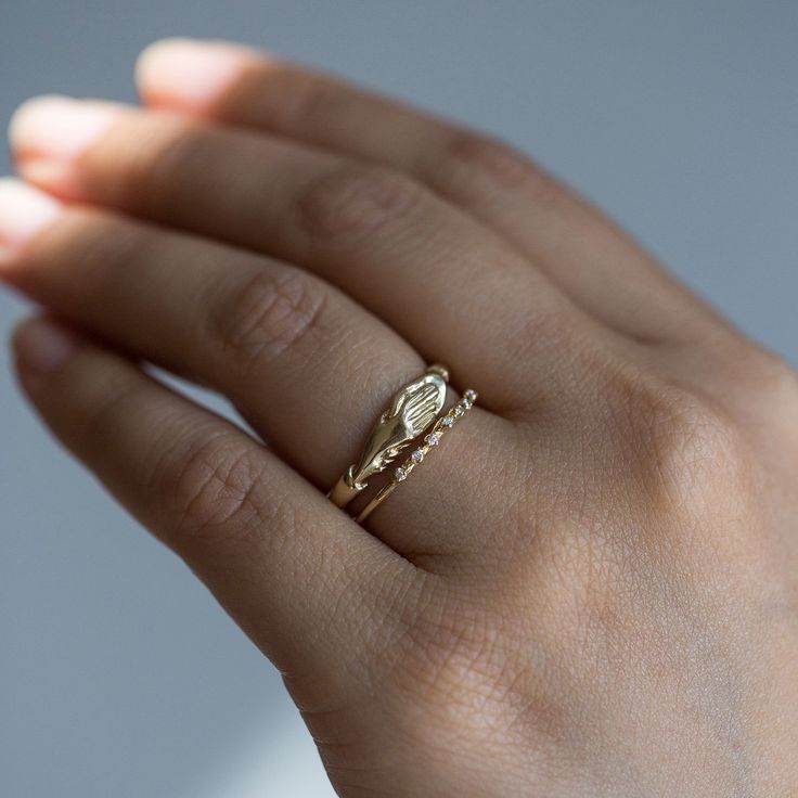 Catbird, Pas de Deux Ring Timeless Stackable Signet Ring For Wedding, Delicate Open Ring For Promise, Promise Rings With Rose Cut Diamonds, Minimalist Single Cut Diamond Signet Ring For Wedding, Delicate Single Cut Diamond Promise Ring, Heirloom Rose Cut Diamond Jewelry For Promise, Elegant Hand Forged Signet Ring For Anniversary, Elegant Stackable Signet Ring For Promise, Promise Ring With Rose Cut Diamonds In Open Style