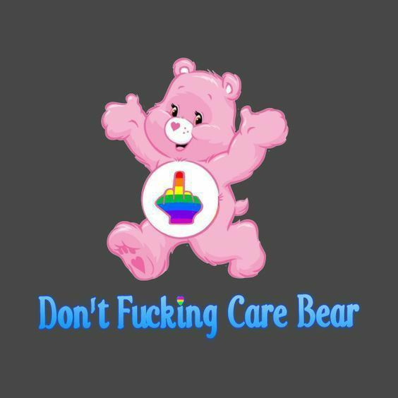 Care Bear Tattoos, Trippy Cartoon, Trippy Drawings, Pink Teddy Bear, Pink Teddy, Care Bear, Pink Vintage, Care Bears, Sarcastic Quotes