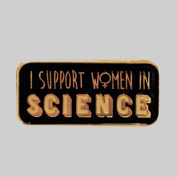 i support women in science pin