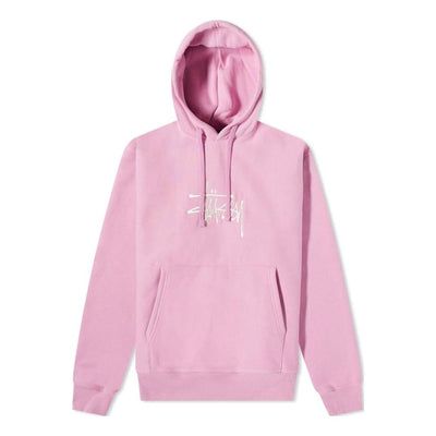 Stussy Basic Embroidered Hoodie 'Pink' 118473-PINK Pink Street, Stussy Hoodie, Embroidered Hoodie, Pink Hoodie, Christmas Birthday, Athletic Jacket, Street Wear, Wardrobe, Hats