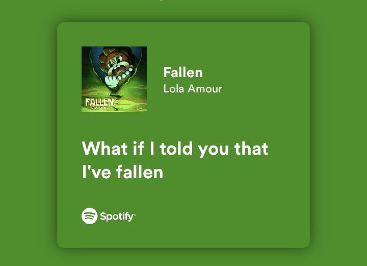 a green screen with the words what if i told you that i've fallen