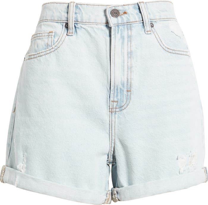 HIDDEN JEANS High Waist Rolled Cuff Denim Shorts | Nordstrom Relaxed Fit Cutoff Jean Shorts With Rolled Hem, Casual Rolled Hem Cutoff Jean Shorts, Casual Cutoff Jean Shorts With Rolled Hem, Casual Medium Wash Shorts With Rolled Hem, Casual Relaxed Fit Jean Shorts With Rolled Hem, Relaxed Fit Jean Shorts With Rolled Hem For Spring, Casual Cotton Jean Shorts With Rolled Hem, Cotton Cutoff Jean Shorts With Rolled Hem, Casual Medium Wash Rolled Hem Jean Shorts