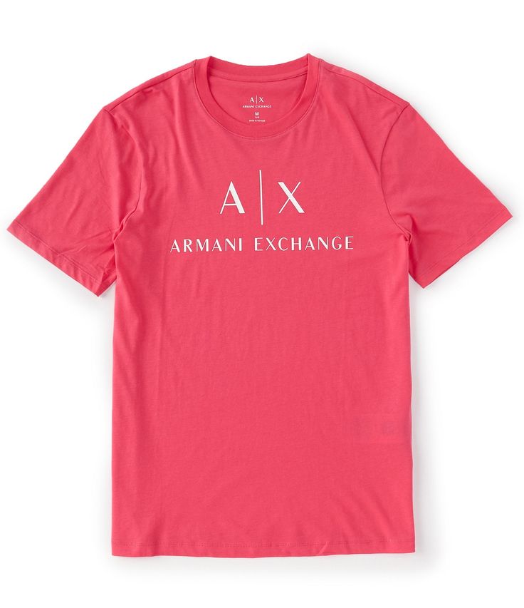 From Armani Exchange, this tee features:Classic fitCrew necklineShort sleevesLarge icon logo on frontPullover constructionCottonMachine wash / tumble dryImported. Short Sleeve Pullover, Dillard's, Armani Exchange, Signature Logo, Logo Graphic, Pullover Styling, Short Sleeve Tee, Graphic T Shirt, Latest Trends