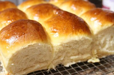 a close up of bread on a cooling rack