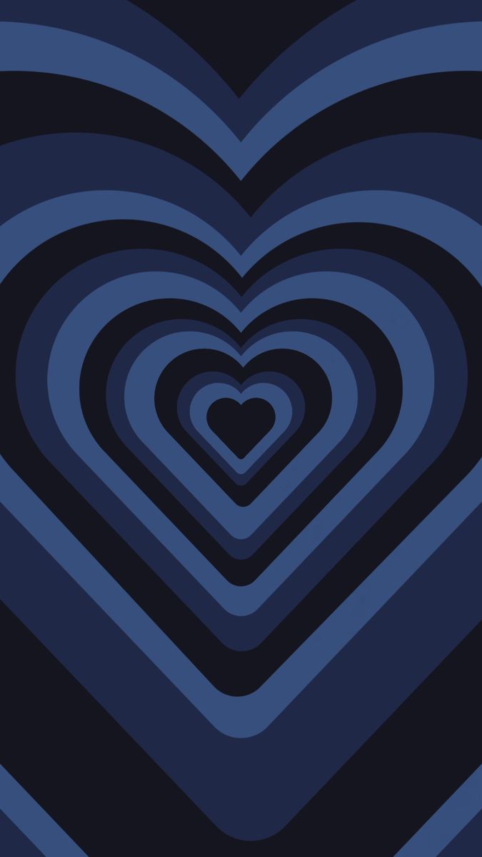 a blue heart shaped background with many smaller hearts in the center