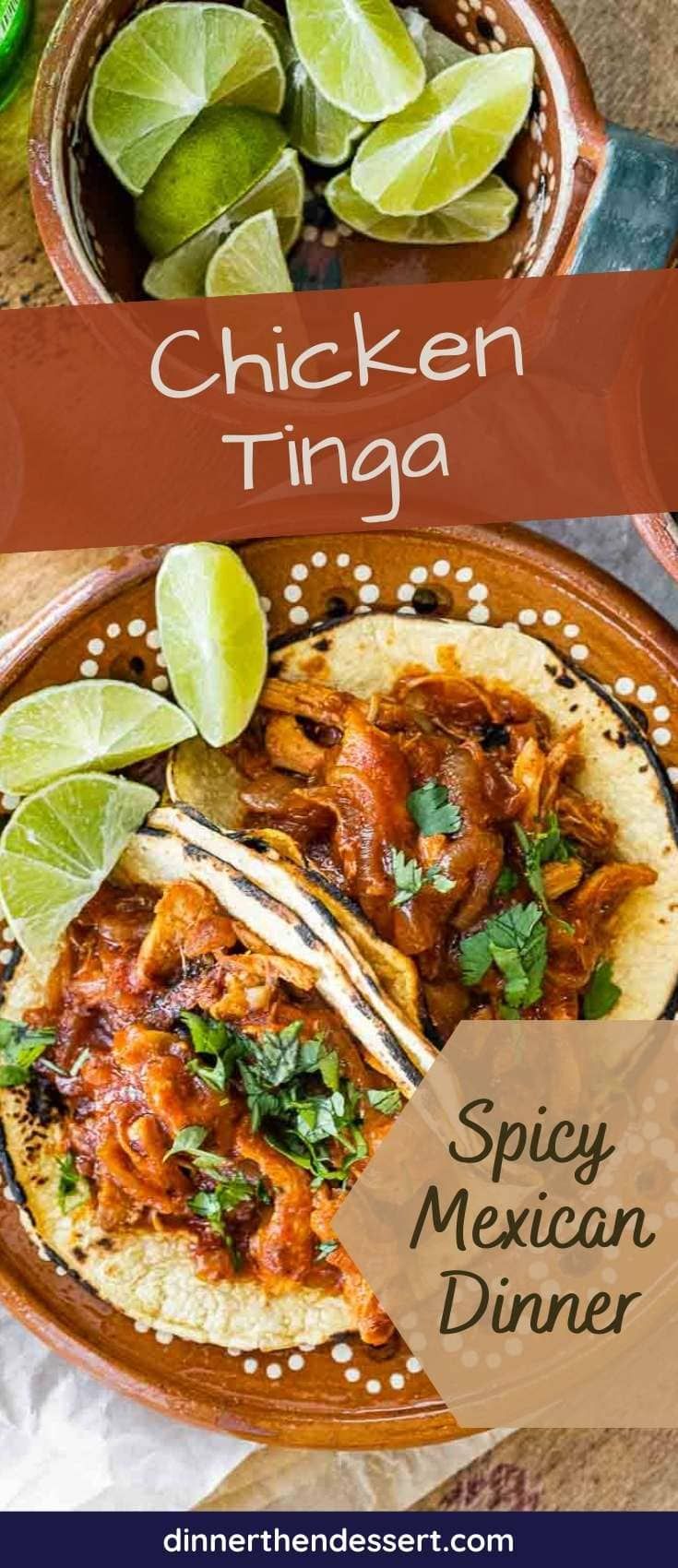 the chicken tinga is an easy mexican dinner that's ready in under 30 minutes