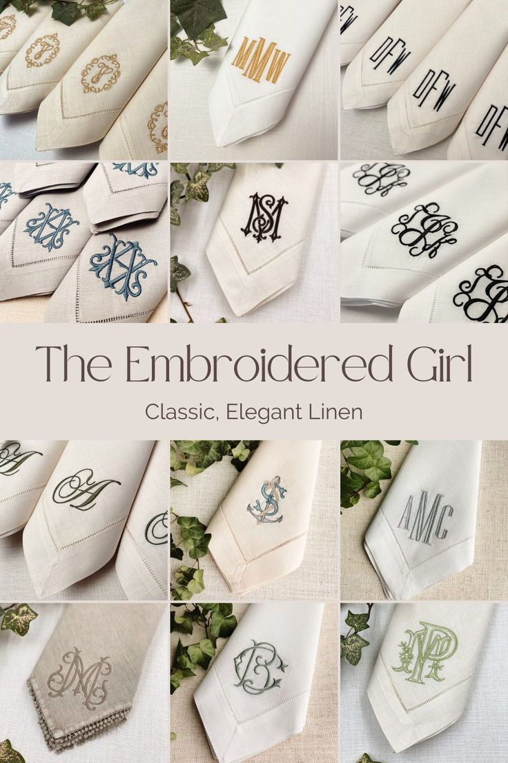 the embroideryed girl classic elegant linens