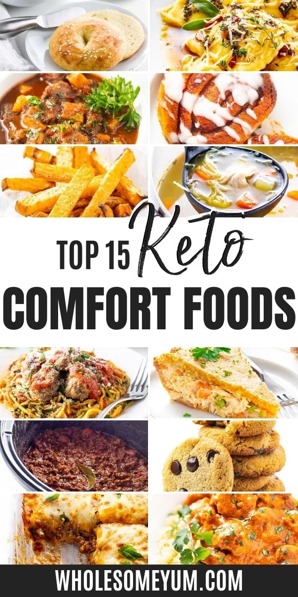 the top 15 keto comfort foods