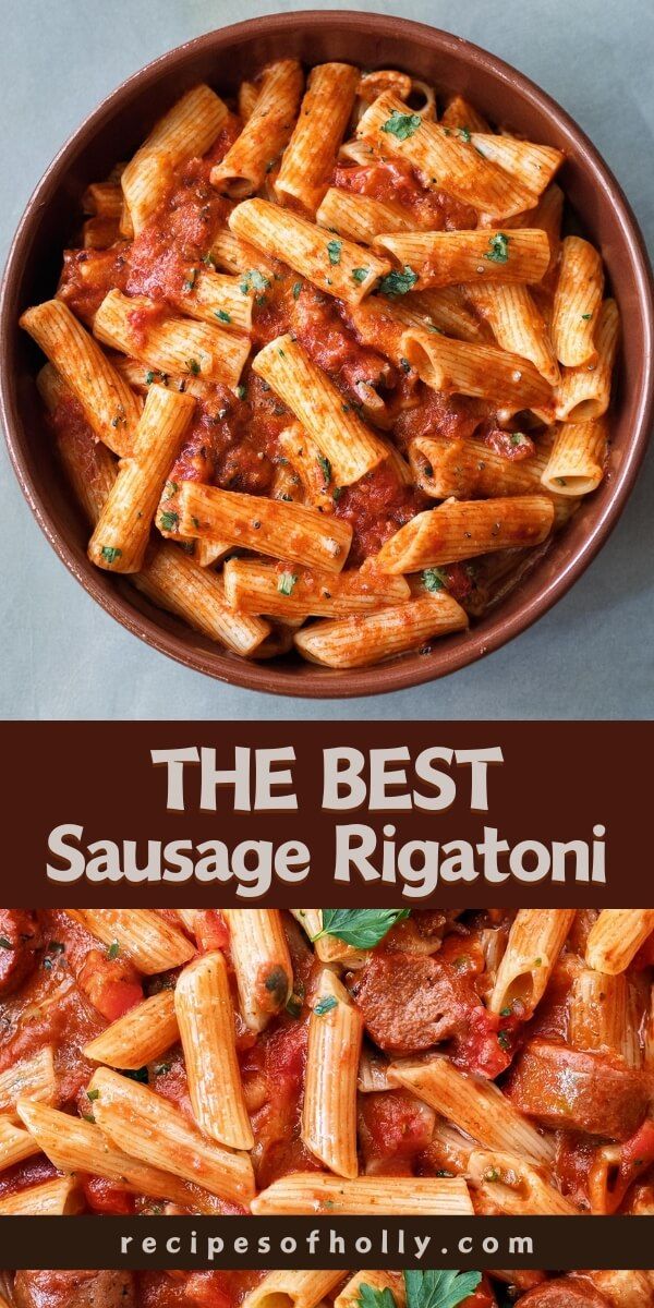 the best sausage rigani recipe in a bowl