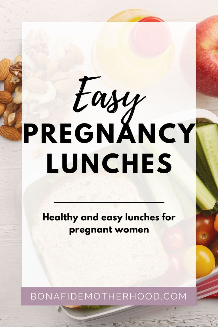 the words easy pregancy lunches healthy and easy lunches for pregnant women