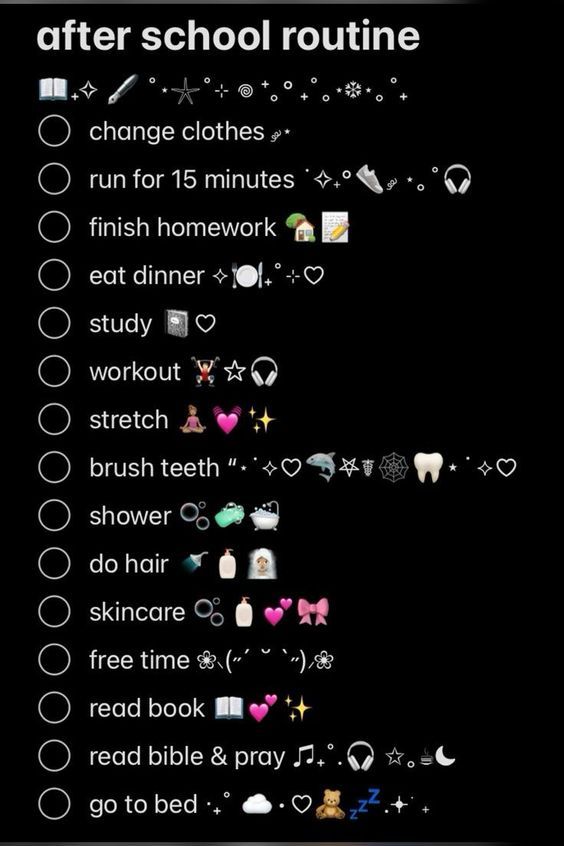 Aesthetic Night Routine For School, After School Routine With Workout, Healthy After School Routine, Healthy School Morning Routine, Workout Schedule Aesthetic, After School Routine 5pm, Sunday Study Routine, Workout Aesthetic Routine, After School Routine Aesthetic