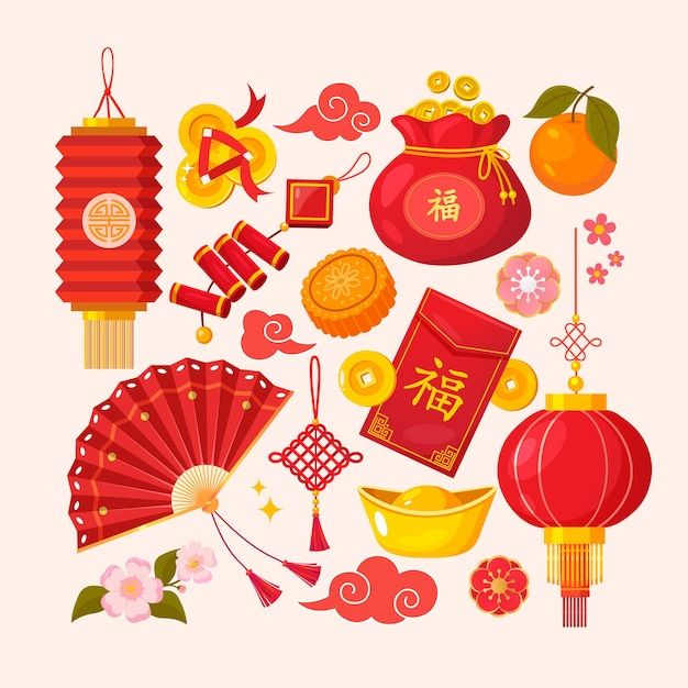 chinese new year's decorations and items