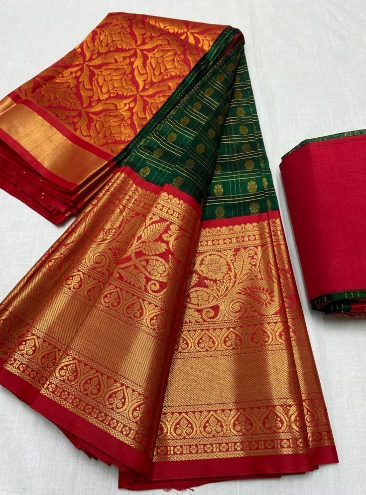 Kanchipattu Sarees Weddings Latest, Pattu Sarees For Bride, Sarees For Bride, Latest Pattu Sarees, Saree And Blouse Designs, Kanchipattu Sarees, Saree Color Combinations, Kuppadam Pattu Sarees, Saree Function