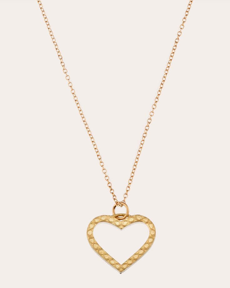 Yellow Gold Open Heart Necklace, Circular Economy, Infinity Symbol, Open Heart, Recycled Gold, Heart Pendant Necklace, Chain Lengths, Chain Length, Lobster Claw