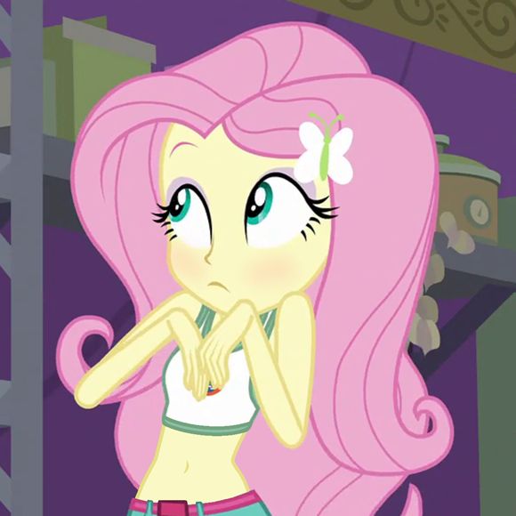 the pinkie is looking at something in her hand