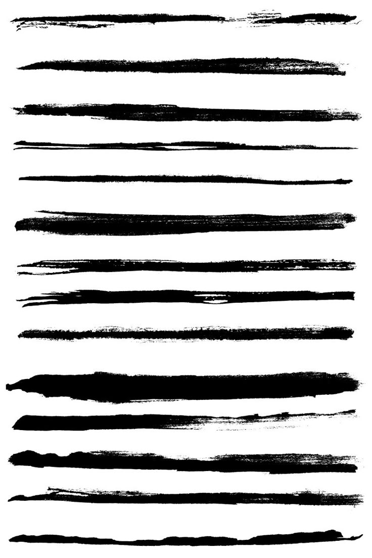 black and white brush strokes are arranged in different directions to create an artistic effect on the image