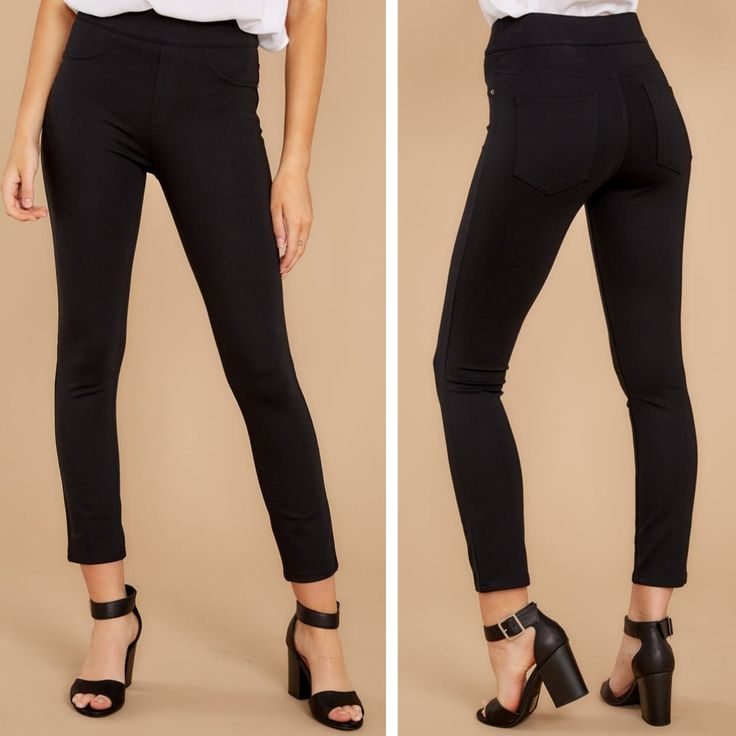 Spanx Four Pocket Skinny Ponte Pants In Classic Black. The Perfect Pant In Ankle 4-Pocket Is Your New Go-To For Any Outfit Or Occasion. Thanks Toseriously, Magicalsmoothing Ponte Fabric And A Comfortable, Pull-On Design, The Ankle 4-Pocket Offers A Sleek Look, A Great Butt And Features Functional Back Pockets, Making For A Style So Flattering, You’ll Wear Them Again And Again! - Pull-On Design For Completely Smooth Front - 4-Way Stretch, Premium Ponte Fabric - The Slim Is Built Inhidden Gut Chec High Rise Elastane Pants With Pockets, Non-stretch Mid-rise Leggings With Pockets, Stretch Bottoms With Pockets For Night Out, Fall Mid-rise Leggings With Pockets, Slim Fit Black Pants With Pockets, Black Fitted Pants With Pockets, Tight Black Pants With Pockets, Mid-rise Tight Leggings With Pockets, Black Non-stretch Leggings With Pockets