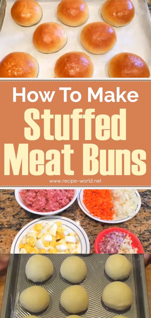 how to make stuffed meat buns in the oven